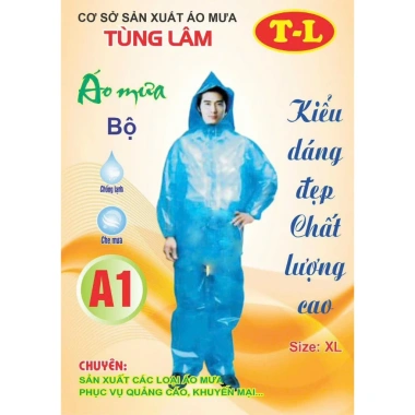 Combo 5 bộ quần áo mưa Nilong chống thấm nước, gấp gọn, dễ mang theo 3 Combo 5 bộ quần áo mưa Nilong chống thấm nước, gấp gọn, dễ mang theo 3