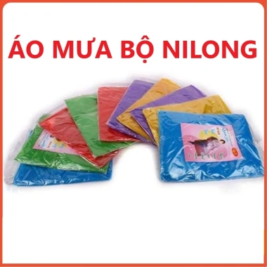 Combo 5 bộ quần áo mưa Nilong chống thấm nước, gấp gọn, dễ mang theo