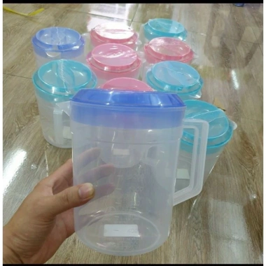 Combo 5 ca nước nắp màu rực rỡ, vạch định lượng nhựa Việt Nhật 2L-2.5L 75.000 VND