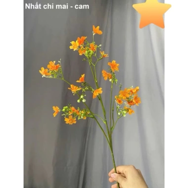Combo 5 cành hoa lụa Nhất Chi Mai - Hoa trang trí cao cấp, phù hợp Tết, nhà và văn phòng, ưu đãi 77.888đ