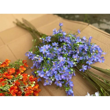 Combo 5 cành hoa lụa Nhất Chi Mai - Hoa trang trí cao cấp, phù hợp Tết, nhà và văn phòng, ưu đãi 77.888đ