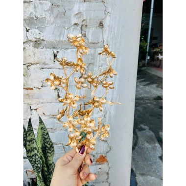 Combo 5 Cành Mai Đồng Trang Trí Giỏ Quà và Tháp Nước Tết - Giá Ưu Đãi 48.000đ