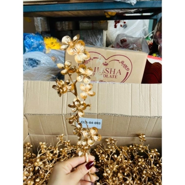 Combo 5 Cành Mai Đồng Trang Trí Giỏ Quà và Tháp Nước Tết - Giá Ưu Đãi 48.000đ