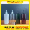 Combo 5 chai lọ nút nhọn PET 150-500ml - Đựng chiết mực, mỹ phẩm, dung dịch 55k