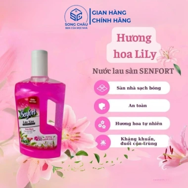 Combo 5 chai Nước lau sàn Senfort 1.000ml - Hương Bạc Hà, Chanh Sả, Hoa Lily - Giá 107.000đ, tiết kiệm 28.890đ 4