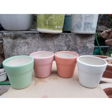 Combo 5 chậu sứ Bát Tràng mini - Trồng sen đá, xương rồng, chậu để bàn đẹp, giá 35.000 VND