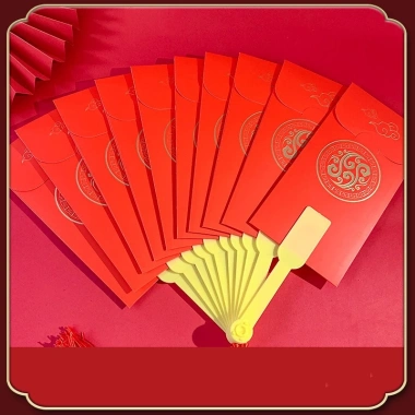 Combo 5 chiếc Bao Lì Xì Hình Quạt - Quà Tặng Đám Cưới & Lễ Năm Mới HJV40 Giá Ưu Đãi 105,105₫