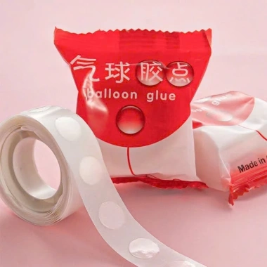 Combo 5 cuộn keo 100 miếng dán bóng bay – keo hai mặt tháo rời, sinh nhật, đám cưới, giá 8.722 VND 9
