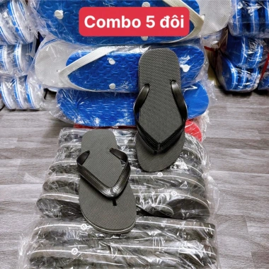 Combo 5 đôi dép đi trong nhà, khách sạn, du lịch - Siêu nhẹ, siêu êm, tăng 1 size TT285 CB5 chỉ 69.000₫
