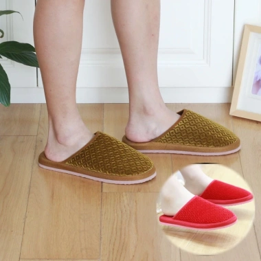 Combo 5 đôi dép đi trong nhà mùa đông cho gia đình - Đế xốp cao su chống trơn trượt Việt Tiến ACC03