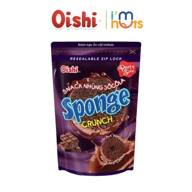 Combo 5 Gói Snack Nhân Kem Pillows & Sponge Oishi Đủ Vị Túi Zip - Chỉ 65.000