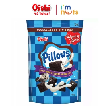 Combo 5 Gói Snack Nhân Kem Pillows & Sponge Oishi Đủ Vị Túi Zip - Chỉ 65.000