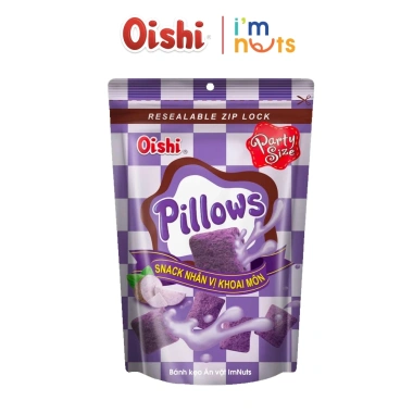 Combo 5 Gói Snack Nhân Kem Pillows & Sponge Oishi Đủ Vị Túi Zip - Chỉ 65.000