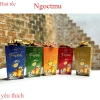 Combo 5 hộp bánh kẹo, nho, trà, táo kèm nơ - Giá ưu đãi 24.000 VND, quà tặng thơm ngon 2