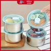 Combo 5 Hộp Đựng Thức Ăn Tròn Inox 304 Nắp Đậy Nhỏ Gọn Tiện Dụng 15.750 VND