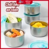Combo 5 Hộp Đựng Thức Ăn Tròn Inox 304 Nắp Đậy Nhỏ Gọn Tiện Dụng 15.750 VND 3