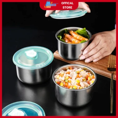 Combo 5 Hộp Đựng Thức Ăn Tròn Inox 304 Nắp Đậy Nhỏ Gọn Tiện Dụng 15.750 VND 4