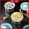 Combo 5 Hộp Đựng Thức Ăn Tròn Inox 304 Nắp Đậy Nhỏ Gọn Tiện Dụng 15.750 VND 5