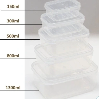 Combo 5 hộp đựng thực phẩm Việt Nhật LS1-398-52-3 800ml Giá 51.240₫, tiện lợi