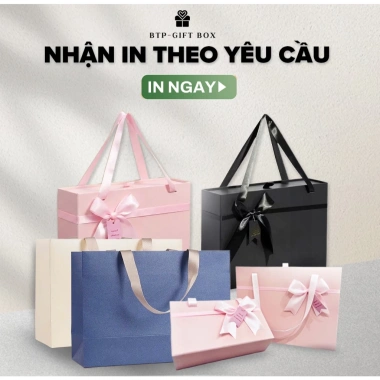 Combo 5 Hộp Quà Giấy Dày, Quai Cói, Cửa Sổ Mica Chống Nước, Quà Tết Valentine 2 Combo 5 Hộp Quà Giấy Dày, Quai Cói, Cửa Sổ Mica Chống Nước, Quà Tết Valentine 2