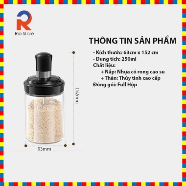 Combo 5 Hũ Đựng Gia Vị RioBen + Thìa Thông Minh - Tiết Kiệm Không Gian, Giá 87.000₫ 2 Combo 5 Hũ Đựng Gia Vị RioBen + Thìa Thông Minh - Tiết Kiệm Không Gian, Giá 87.000₫ 2