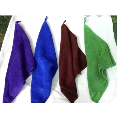 Combo 5 khăn cotton có móc - Lau xe, tay, bếp, nail, bảo đảm hàng dày 36k