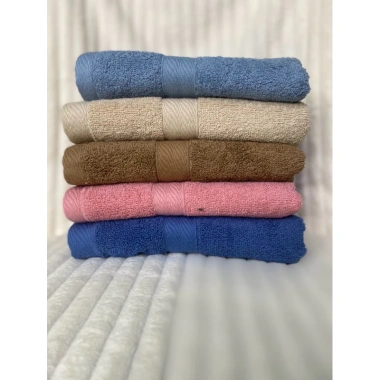 Combo 5 khăn gội đầu cotton 35x75cm mềm mại, thấm hút nước tốt, chỉ 135.000 VND 5