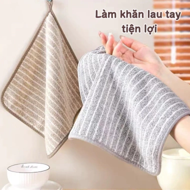 Combo 5 Khăn Lau Bếp Cao Cấp Cozyhome - Thấm Nước, Không Xơ, Đa Năng, Giá 20.000 VND 4 Combo 5 Khăn Lau Bếp Cao Cấp Cozyhome - Thấm Nước, Không Xơ, Đa Năng, Giá 20.000 VND 4