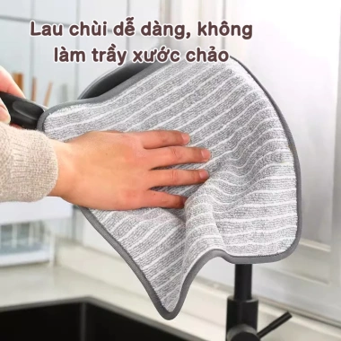Combo 5 Khăn Lau Bếp Cao Cấp Thấm Hút Nhanh Mềm Mịn Dùng Lau Bàn Lau Bếp Rửa Chén Giá 20.000 VND 3