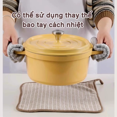 Combo 5 Khăn Lau Bếp Cao Cấp Thấm Hút Nhanh Mềm Mịn Dùng Lau Bàn Lau Bếp Rửa Chén Giá 20.000 VND 7