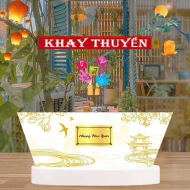 Combo 5 khay thuyền đựng quà Tết - Giỏ quà chuẩn form, bọc kiếng căng đẹp, biếu tặng ấn tượng, giá chỉ 85.000 VND 6 Combo 5 khay thuyền đựng quà Tết - Giỏ quà chuẩn form, bọc kiếng căng đẹp, biếu tặng ấn tượng, giá chỉ 85.000 VND 6