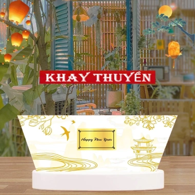 Combo 5 Khay Thuyền Xuân An Khang 2.026 Giỏ Đựng Quà Tết Chịu Tải 16kg Ưu Tiên Sỉ Số Lượng
