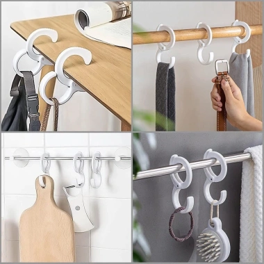 Combo 5 Móc Treo Đồ Số 8 - Khóa Cài Đa Năng Treo Quần Áo Túi Xách Giá 14.990₫ 6