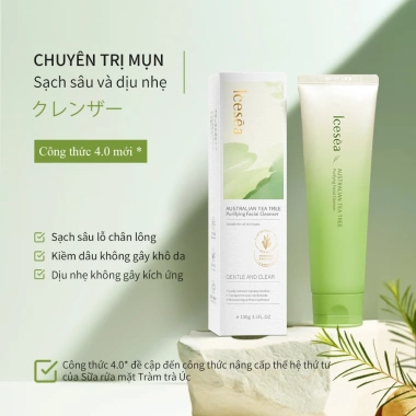 Combo 5 Món Chăm Sóc Da Tràm Trà Úc ICESEA Cấp ẩm Kiềm Dầu Giảm Mụn Giá 299k 2