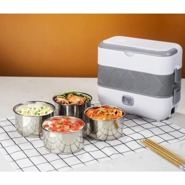 Combo 5 Món Hộp Cơm Hâm Nóng, Túi Đựng, Đũa Thìa, Bình Nước - Siêu Giá 165k Mùa Đông 2.025