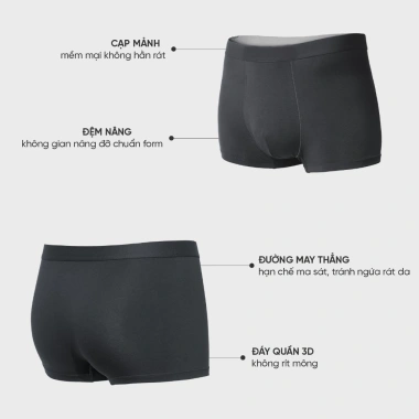 Combo 5 quần boxer nam KOZTEMO vải thun lạnh co dãn 4 chiều thoáng khí - 155.421₫