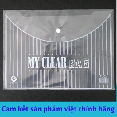 Combo 5 Size Bìa Nút My Clear Đựng Tài Liệu Văn Phòng - Giá 27.300đ Giảm Giá