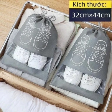 Combo 5 túi đựng giày dây rút – chống bụi, chống nước, bảo quản giày du lịch học làm 8