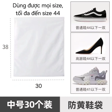 Combo 5 túi đựng giày dây rút – chống bụi, chống nước, bảo quản giày du lịch học làm 9