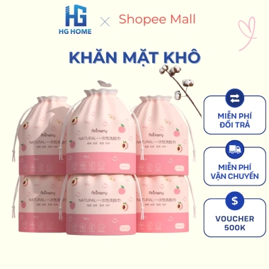 Combo 5 Túi Khăn Mặt Khô Đa Năng Dùng 1 Lần - Lau Khô và Lau Ướt HGHOME 75.000₫