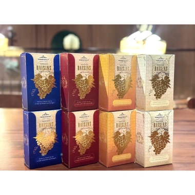 Combo 5 vỏ hộp đựng nho họa tiết ép kim mới 2.025 - Giá chỉ 19.500đ, giảm tới 25%