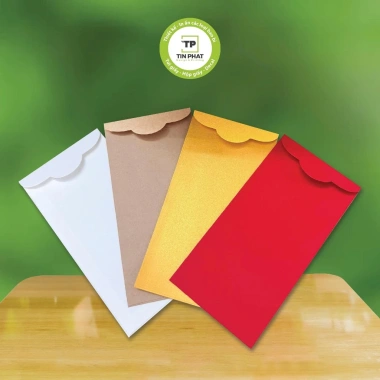 Combo 50 & 100 bao lì xì giấy nhung đỏ vàng ánh kim – Thư pháp, vẽ tay, giảm còn 50.000đ