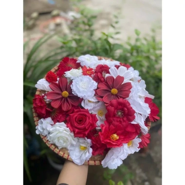 Combo 50-100 bông hoa lụa mix tông màu - Hoa lụa cao cấp, giá chỉ 97.020 VND