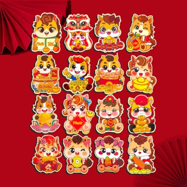 Combo 50 Bao Lì Xì Chibi Tết 2.026 - Con Ngựa Cán Màng Cao Cấp, Mẫu Sang Trọng, Giấy In Sắc Nét - 22.022 VND