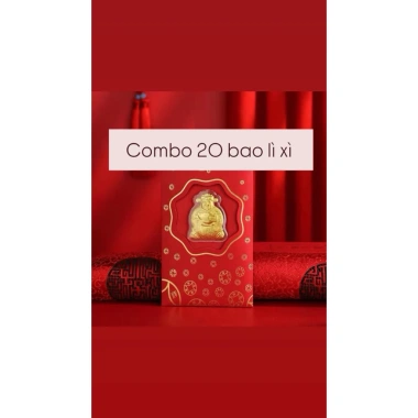 Combo 50 Bao Lì Xì Ông Thần Tài Hỏa Tốc - Thu Hút Tài Lộc Năm Mới Quà Phong Thủy