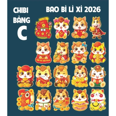 Combo 50 Bao Lì Xì Tết 2.026 Chibi Dễ Thương Ánh Kim Bóng Đẹp Giá chỉ 9.900 VND 4 Combo 50 Bao Lì Xì Tết 2.026 Chibi Dễ Thương Ánh Kim Bóng Đẹp Giá chỉ 9.900 VND 4