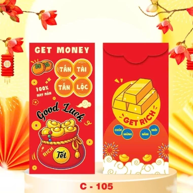 Combo 50 bao lì xì tết bình ngô 2.026 - Hoạt hình Chibi gia đình, chỉ 26.000 VND