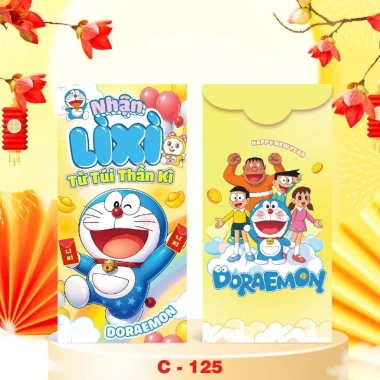 Combo 50 bao lì xì tết bình ngô 2.026 - Hoạt hình Chibi gia đình, chỉ 26.000 VND