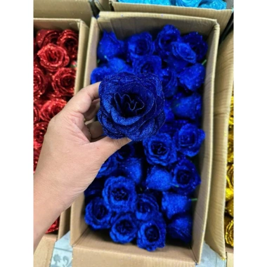 Combo 50 bông Hoa Hồng Nhũ - Hoa Nhũ Kim Tuyến Đỏ Cao Cấp, Bó Hoa Giá 109.000₫ 8
