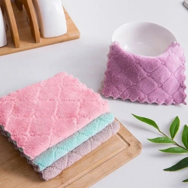 Combo 50 Khăn Lau Bếp 2 Mặt Đa Năng - Khăn Chén Bát Tái Sử Dụng Giá 18.000